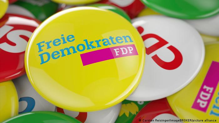 Symbolbild FDP Button