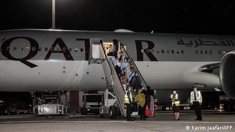 Ziviler Evakuierungsflug aus Afghanistan | Landung in Doha