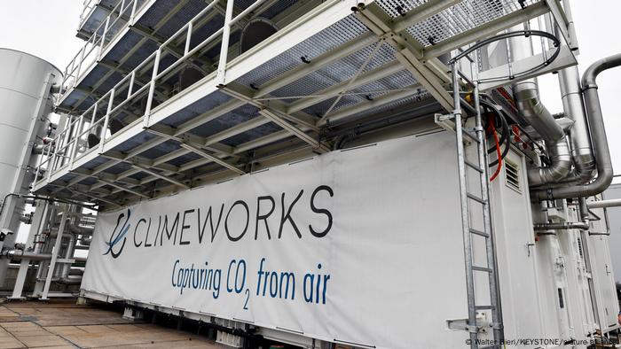 The Orca plant created by the Swiss company Climeworks.