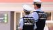 German police on the street, looking ahead. ULMER Pressebildagentur German police on the street, looking ahead. ULMER Pressebildagentur