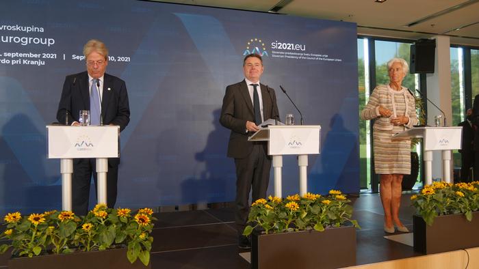 Slowenien | EU-Finanzministertreffen in Brdo | PK Eurogruppe