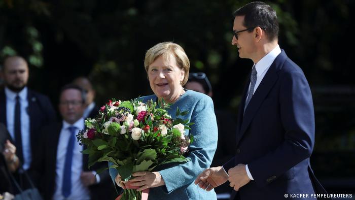 Polen Warschau | Angela Merkel und Mateusz Morawiecki 