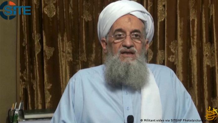 Ayman al-Zawahri, head of al-Qaida, delivers a statement in a video which was seen online by the SITE monitoring group