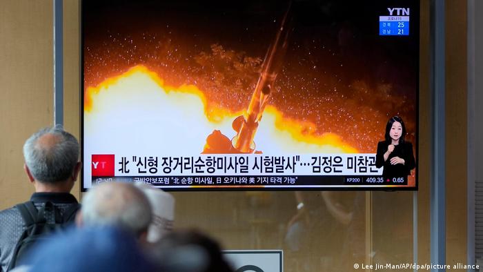 Südkorea | TV Sender YTN | Nordkorea Test Marschflugkörper