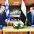 Egyptian President Abdel Fattah al-Sisi (R) meets with Israeli Prime Minister Naftali Bennett in the Egyptian Red Sea resort town of Sharm El-Sheikh