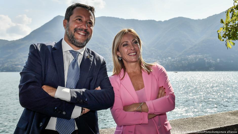 Italien Matteo Salvini und Giorgia Meloni