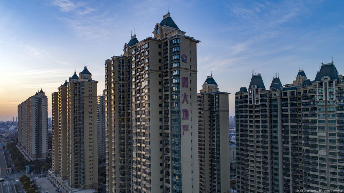 A picture of empty skyscrapers at in Jiangsu province, China