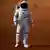 Artist's impression of an astronaut walking on the planet Mars