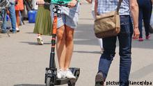 E-Scooter in der Stadt
