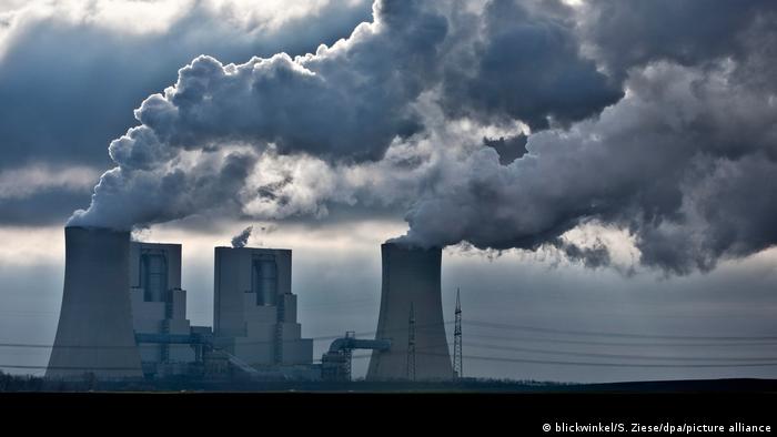 Germany's largest brown coal power plant spews CO2 into the atmosphere 