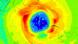 A map of the ozone hole over the South Pole on 16 September 2021 A map of the ozone hole over the South Pole on 16 September 2021