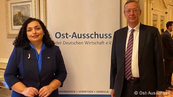 Vjosa Osmani und Michael Harms 