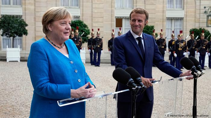 Frankreich l Präsident Macron empfängt Kanzlerin Merkel