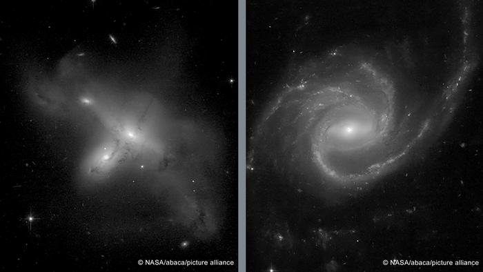 zwei Galaxien aus dem Hubble Teleskop