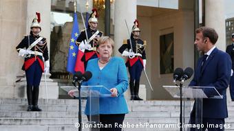 Paris Kanzlerin Merkel und Präsident Macron