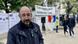 Дмитрий Баграш на одной из протестных акций у здания посольства РФ в Берлине Дмитрий Баграш на одной из протестных акций у здания посольства РФ в Берлине