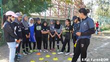 by Rifat Fareed
1. Nadiya Nighat, a football coach training young girls in the main city of Srinagar. 