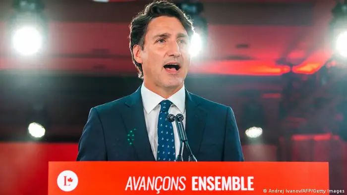 Kanada Montreal | Justin Trudeau Rede bei der Wahlparty