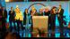 Chancellor Angela Merkel (waving) and chancellor candidate Armin Laschet (behind podium) at a campaign event in Stralsund, Germany on September 21, 2021 Chancellor Angela Merkel (waving) and chancellor candidate Armin Laschet (behind podium) at a campaign event in Stralsund, Germany on September 21, 2021