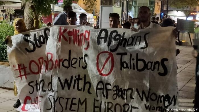 Prosvjed izbjeglica u Ateni protiv vraćanja ljudi u Afganistan