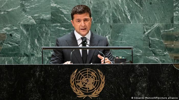Владимир Зеленский выступает на Генассамблее ООН