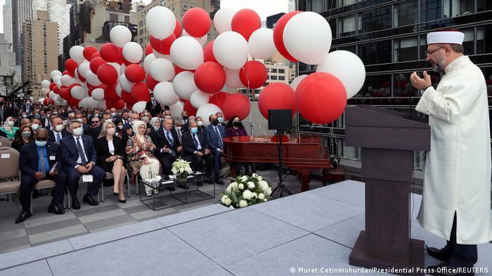 USA New York | Ali Erbas bei der Eröffnung des Türkischen Hauses mit Präsident Erdogan