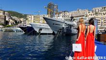 Luxury boats are seen during the Monaco Yacht Show, one of the most prestigious pleasure boat shows in the world, highlighting hundreds of yachts for the luxury yachting industry in port of Monaco, September 22, 2021. REUTERS/Eric Gaillard