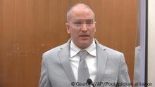 FILE - In this June 25, 2021, file image taken from video, former Minneapolis police Officer Derek Chauvin addresses the court as Hennepin County Judge Peter Cahill presides over Chauvin's sentencing at the Hennepin County Courthouse in Minneapolis. A coalition of news media outlets, including The Associated Press, is asking the judge who oversaw the trial of Chauvin to release the identities of jurors who convicted him in the death of George Floyd. In a court filing Wednesday, Aug. 4, 2021, the coalition said the court's desire to protect jurors from unwanted publicity is not grounds to keep their identities sealed under law. Chauvin was found guilty of murder and manslaughter and was sentenced to 22 1/2 years. (Court TV via AP, Pool, File)