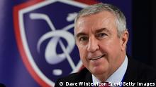President of the French ice hockey federation (FFHG) Luc Tardif before the French Cup Final match between Rouen and Grenoble at AccorHotels Arena on February 19, 2017 in Paris, France. (Photo by Dave Winter/Icon Sport)