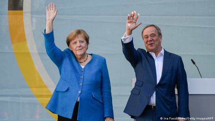 BTW 2021 | Deutschland vor der Wahl | Angela Merkel und Armin Laschet in Aachen