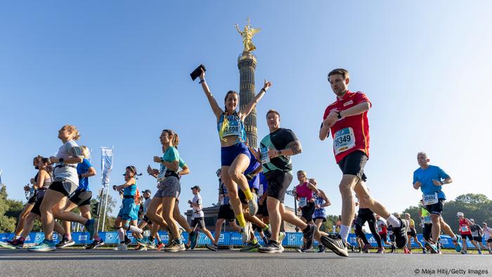 Participants and participants of the Berlin marathon