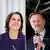 A verde Annalena Baerbock e o liberal Christian Lindner, candidatos a chanceler federal alemão