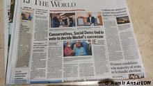 Indian newspapers, covering German Election. Date- 27.09.2021
place- New Delhi 