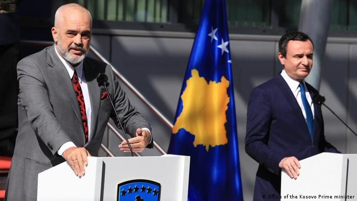 Kosovo, Besuch von Edi Rama, Ministerpräsident von Albanien & Albin Kurti