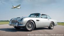 An undated handout picture provided by RM Auctions of London, on 27 October 2010, shows the Aston Martin DB5 driven by Scottish actor Sean Connery in the James Bond movies