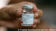 July 8, 2021, Ghaziabad, Uttar Pradesh, India: A health worker shows a Covaxin vial at Government vaccination centre, Ramleela Ground..In the last 24 hours 3,381,671 people were vaccinated against Covid-19 all over India, according to the Health Ministry Data. (Credit Image: © Pradeep Gaur/SOPA Images via ZUMA Wire