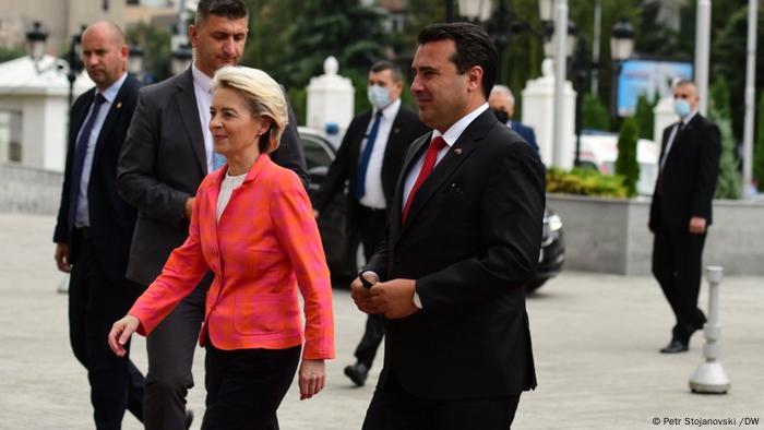 EU I Ursula von der Leyen trifft Zoran Zaev