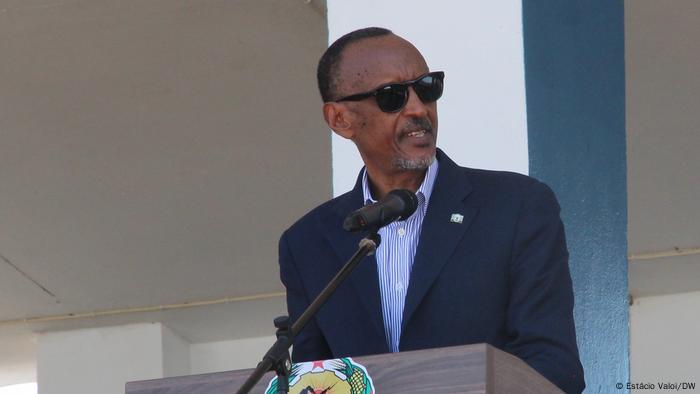 Le président rwandais Paul Kagame lors d'un discours