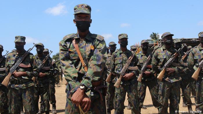 Soldados das Forças de Defesa e Segurança (FDS) de Moçambique em Cabo Delgado