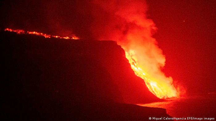 Изригването на вулкана на канарския остров Ла Палма навлезе в