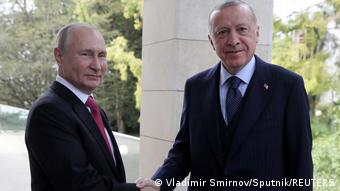Putin empfängt Erdogan in Sotschi