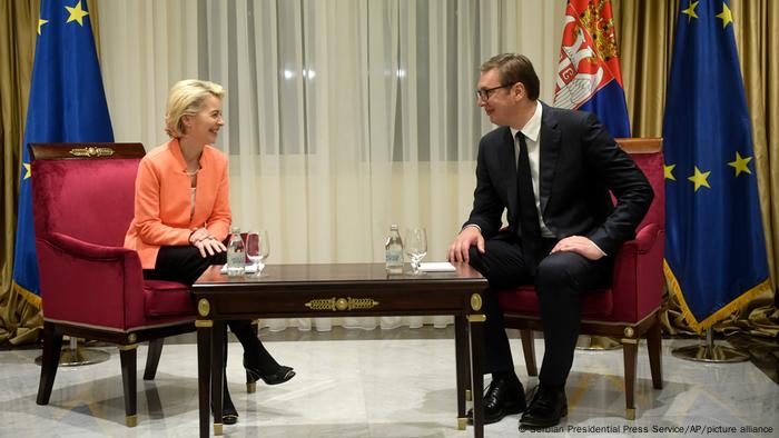 Serbien Belgrad | Ursula von der Leyen und Aleksandar Vucic