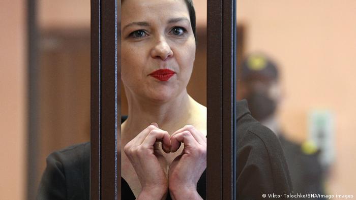 Мария Колесникова во время суда, 6 сентября 2021 года