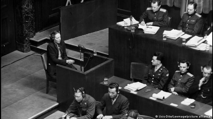 Выступление одной из свидетельниц на Нюрнбергском процессе 28 января 1946 года