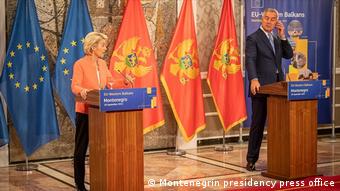 Montenegro Ursula Von Der Leyen und Milo Djukanovic