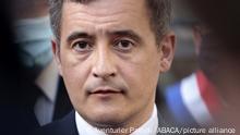 Interior Minister Gerard Darmanin stops by a police station as part of the Beauvau de la Securite tour of the country in Ales, south of France on March 1, 2021. Darmanin spent two hours exchanging with police forces of the Gard departement. Photo by Patrick Aventurier/ABACAPRESS.COM