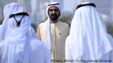 February 26, 2021, Dubai, Emirati Arabi Uniti, Emirati Arabi Uniti: Foto LaPresse - Fabio Ferrari.26 Febbraio 2021 Dubai (Emirati Arabi Uniti).Sport Ciclismo.UAE Tour 2021 -DUBAI STAGE- Tappa 6 - Da Dubai -.Deira Islands a Dubai - Palm Jumeriah -165 km..Nella foto: Saeed Al Maktoum, sceicco di Dubai.Photo LaPresse - Fabio Ferrari.February 26, 2021 Dubai (United Arab Emirates) .Sport Cycling.UAE Tour 2021 -DUBAI STAGE- Stage 6 - From.Deira Islands to Palm Jumeriah - 102,5 miles.In the pic: Saeed Al Maktoum, Dubai Sheikh (Credit Image: © Fabio Ferrari/LaPresse via ZUMA Press