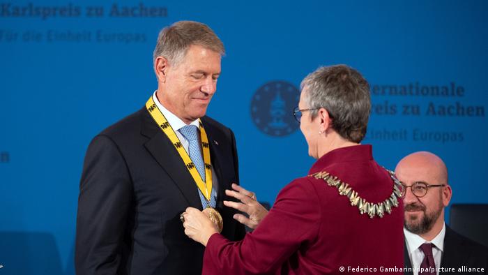 Verleihung des Karlspreises an Klaus Iohannis