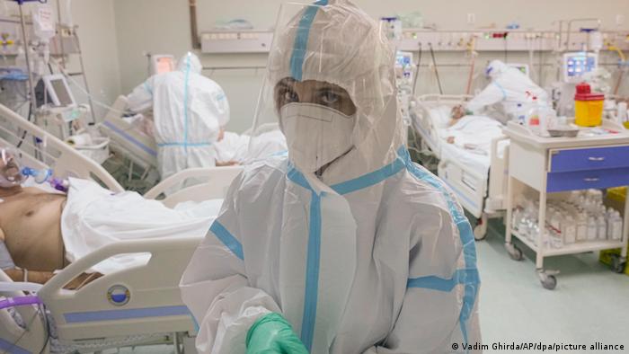 Nurse at an intensive care unit in Bucharest