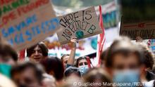 Italien Mailand Protest Klimakrise Global march for climate justice